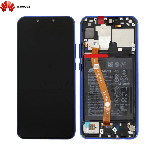 Bloc Écran Complet avec Châssis et Batterie Original Huawei P Smart Plus 2018 02352BUH Violet