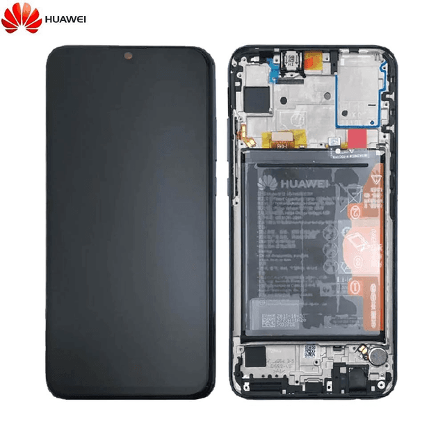 Bloc Écran Complet avec Châssis et Batterie Original Huawei P Smart 2019/P Smart Plus 2019 02352HPR 02352HTF 02352JEY 02352JFA Noir