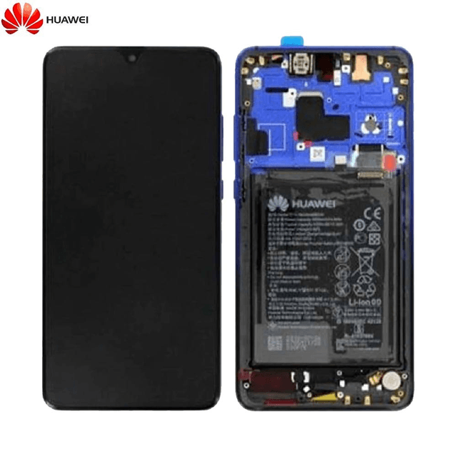 Bloc Écran Complet avec Châssis et Batterie Original Huawei Mate 20 02352FRA Twilight