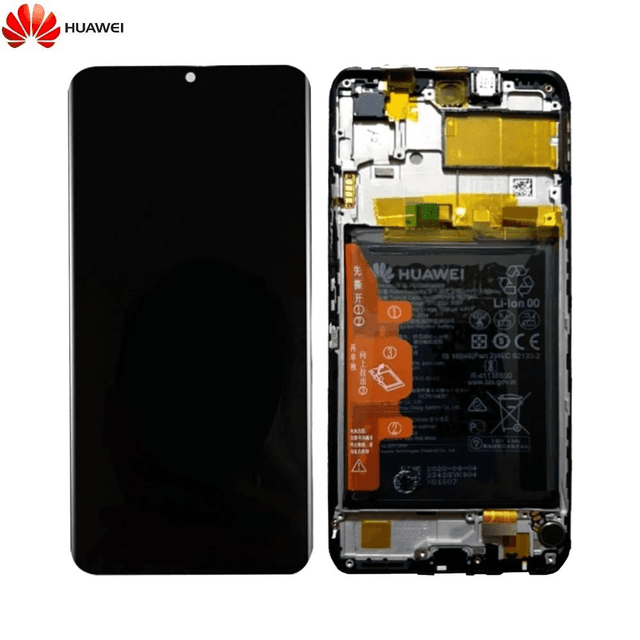 Bloc Écran Complet avec Châssis et Batterie Original Huawei P Smart 2021 02354ADC 02354FBJ Noir