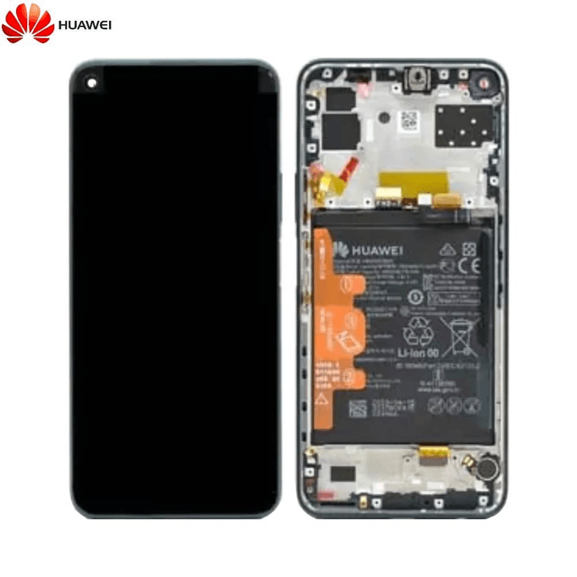 Bloc Écran Complet avec Châssis et Batterie Original Huawei P40 Lite 5G 02353SUP Vert