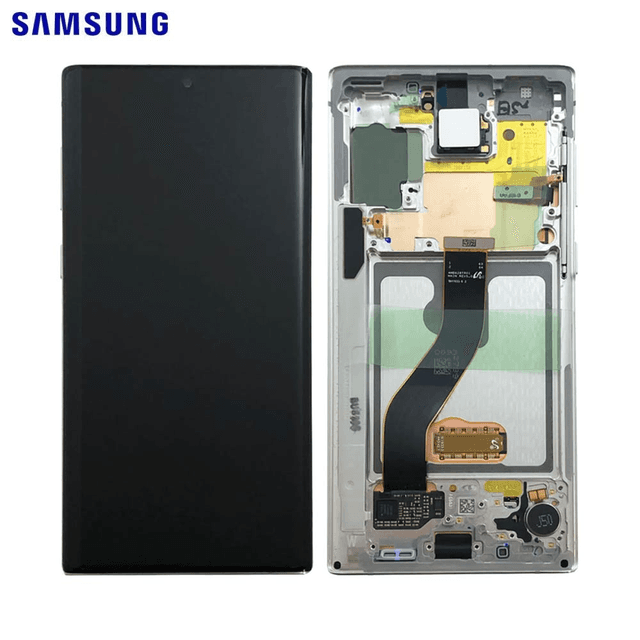 Ecran Tactile Original Samsung Galaxy Note 10 N970 GH82-20817B GH82-20818B Aura Blanc