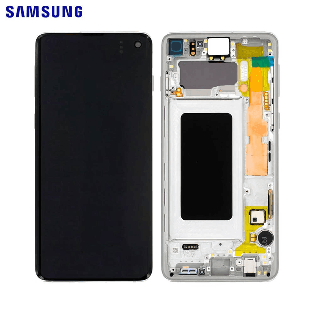 Ecran Tactile Original Samsung Galaxy S10 G973 GH82-18835B GH82-18850B Blanc