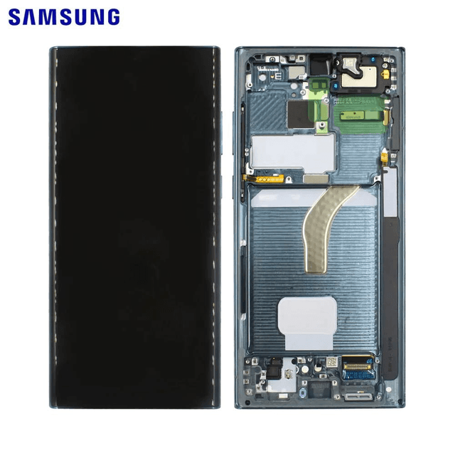 Ecran Tactile Original Samsung Galaxy S22 Ultra S908 GH82-27488D GH82-27489D Vert