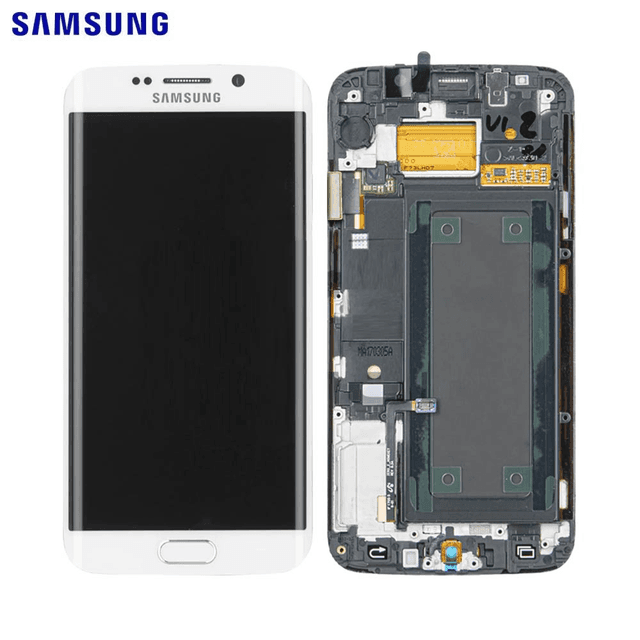 Ecran Tactile Original Samsung Galaxy S6 Edge G925 GH97-17162B GH97-17317B GH97-17334B Blanc