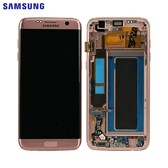 Ecran Tactile Original Samsung Galaxy S7 Edge G935 GH97-18533E GH97-18594E GH97-18767E Rose Gold