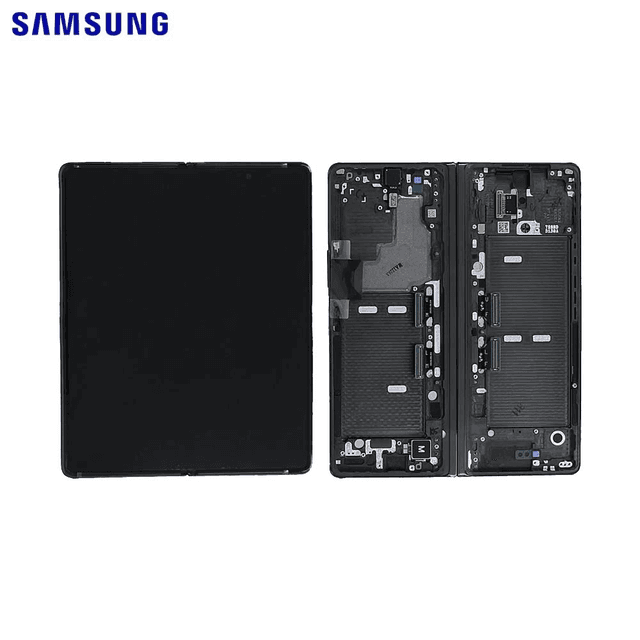 Ecran Tactile Original Samsung Galaxy Z Fold 2 F916 GH82-23968A GH82-23969A Noir Mystique
