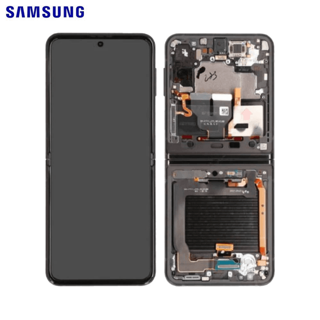 Ecran Tactile Original Samsung Galaxy Z Flip 3 5G F711 GH82-27243A GH82-27244A GH82-27443A Noir