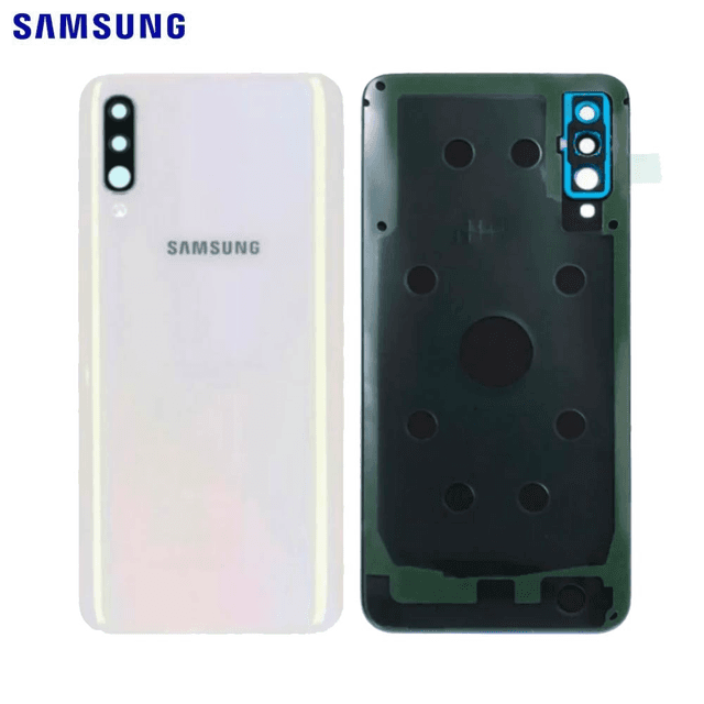 Cache Arrière Original Samsung Galaxy A50 A505 GH82-19229B Blanc