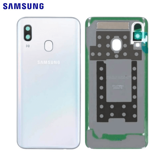 Cache Arrière Original Samsung Galaxy A40 A405 GH82-19406B Blanc