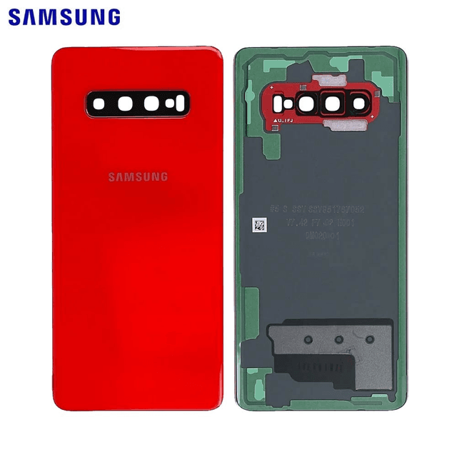 Cache Arrière Original Samsung Galaxy S10 Plus G975 GH82-18406H Rouge