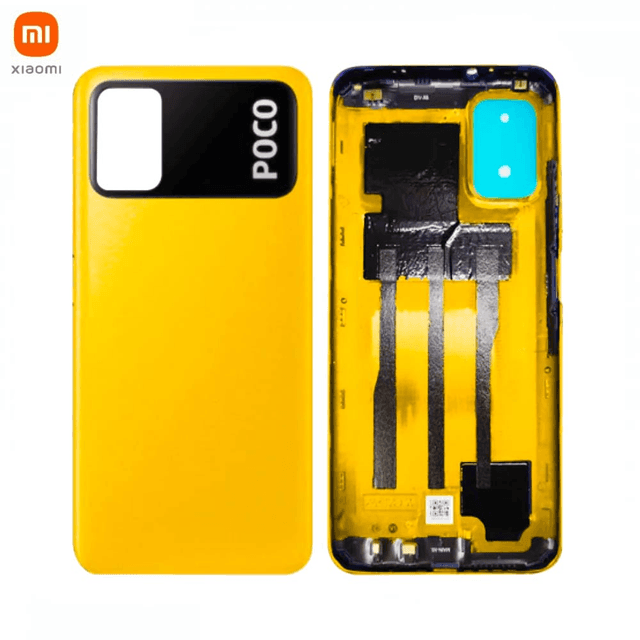Cache Arrière Original Xiaomi Poco M3 55050000QL9X Jaune POCO