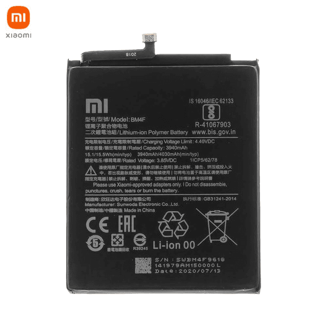 Batterie Original Xiaomi Mi 9 Lite/Mi A3 46BM4FA02093 46BM4FA04193 BM4F