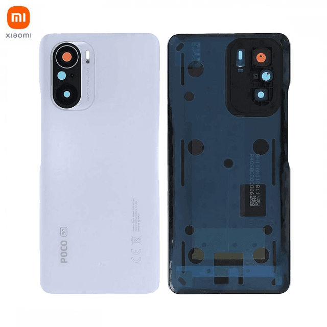 Cache Arrière Original Xiaomi Poco F3 56000DK11A00 Blanc Arctique