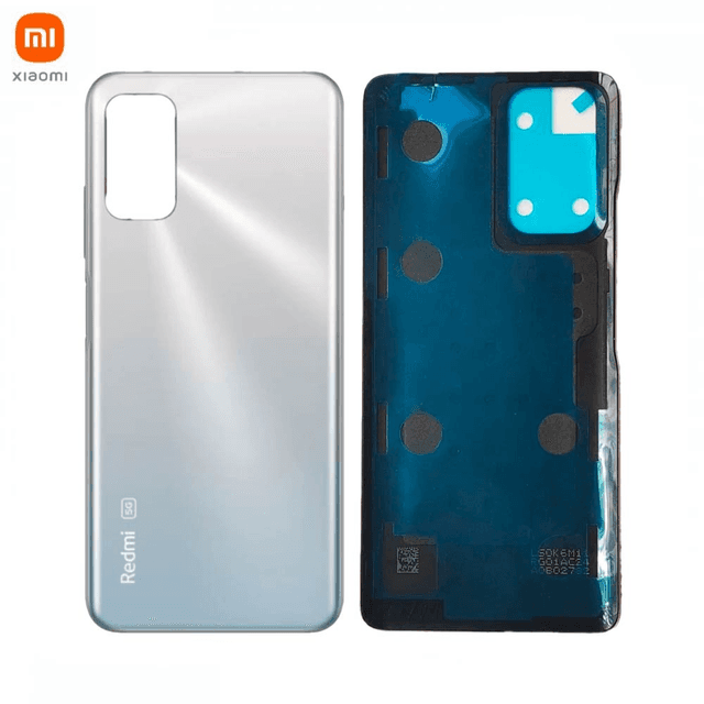 Cache Arrière Original Xiaomi Redmi Note 10 5G 550500012E9X Argent Chrome