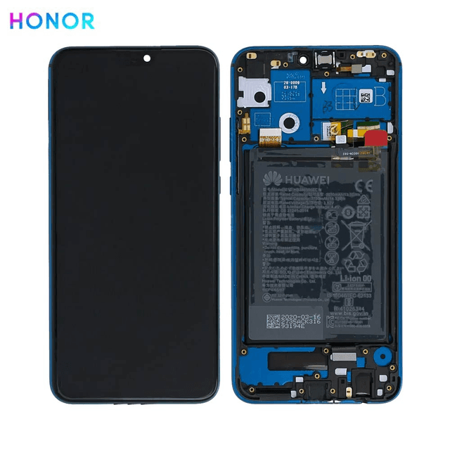 Bloc Écran Complet avec Châssis et Batterie Original Honor 9X Lite 02353QJT Vert Emeraude