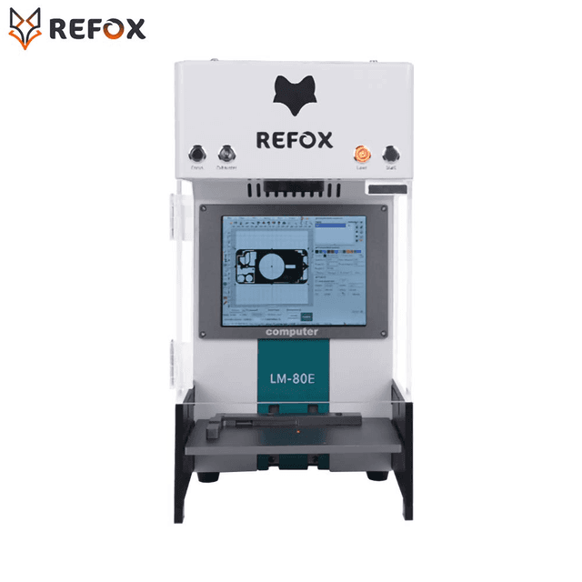 Machine Laser REFOX LM-80E 20W (avec Extracteur de Fumée Intégré)