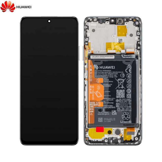 Bloc Écran Complet avec Châssis et Batterie Original Huawei Nova Y90 02355ARF Noir Minuit