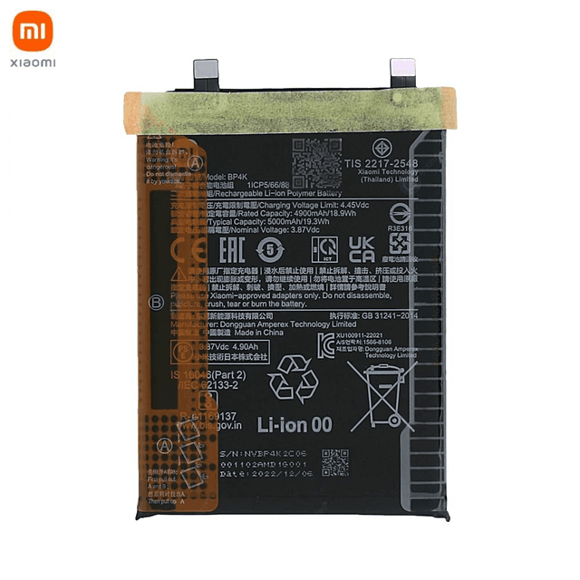 Batterie Original Xiaomi Poco X5 Pro 5G/Redmi Note 12 Pro 5G/POCO F5 5G 1330102000101B 46020000EHLM BP4K