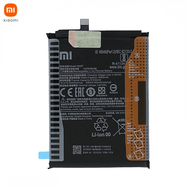 Batterie Original Xiaomi Poco X3 NFC/Poco X3 Pro 460200003J1G 460200007D1G BN57