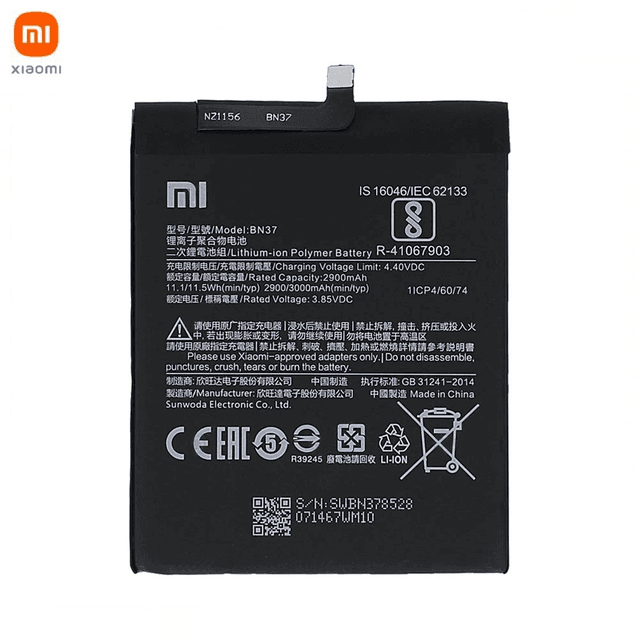 Batterie Original Xiaomi Redmi 6/Redmi 6A 46BN37A06003 BN37