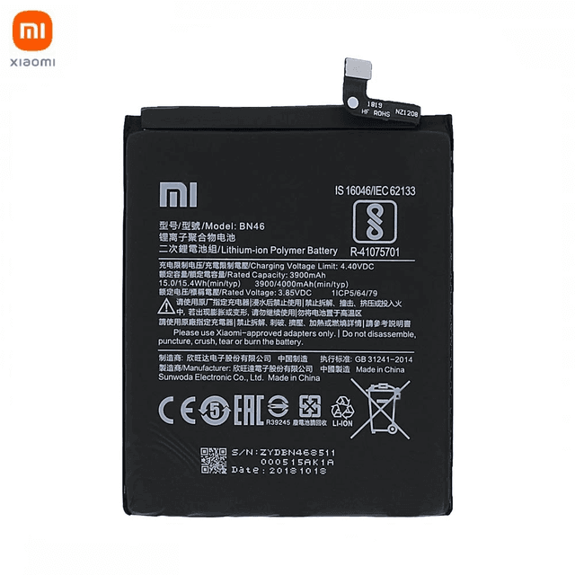 Batterie Original Xiaomi Redmi Note 8T/Redmi Note 8/Redmi 7/Redmi Note 8 2021 46BN46A090H8 46BN46G04014 46BN46G08014 BN46