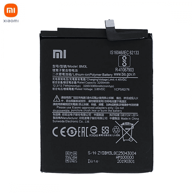 Batterie Original Xiaomi Mi 9 46BM3LA02093 BM3L