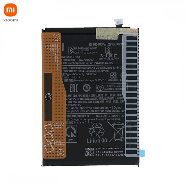 Batterie Original Xiaomi Poco M3/Redmi 9T 46020000521G BN62