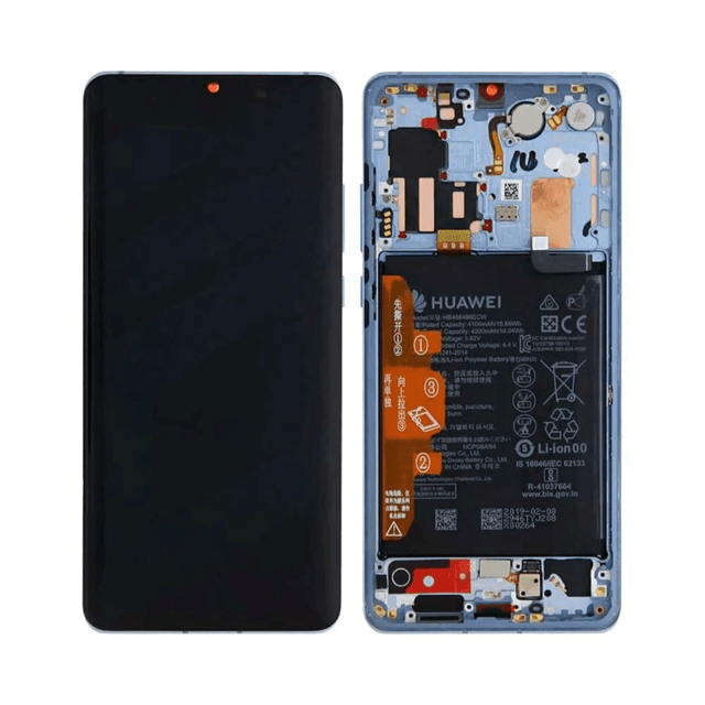 Bloc Écran Complet avec Châssis et Batterie Original Huawei P30 Pro/P30 Pro New Edition 02352PGH 02353FUT 02354NAD 02354NAG (Official Refurb) Nacre