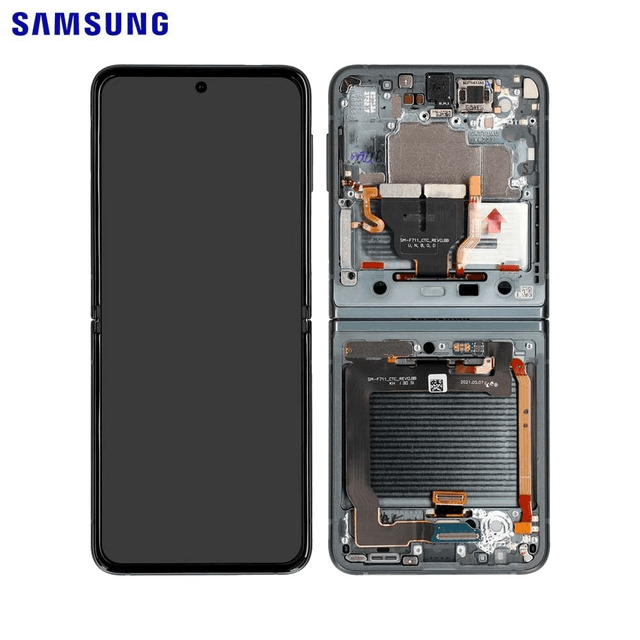 Ecran Tactile Original Samsung Galaxy Z Flip 3 5G F711 GH82-27443E Argent