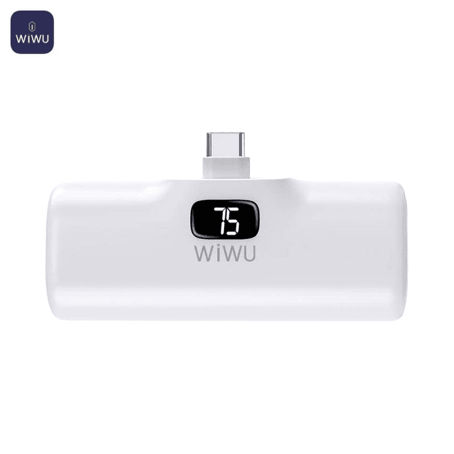 Batterie Externe Power Bank Wiwu Wi-P017-C Type-C 5000mAh Blanc