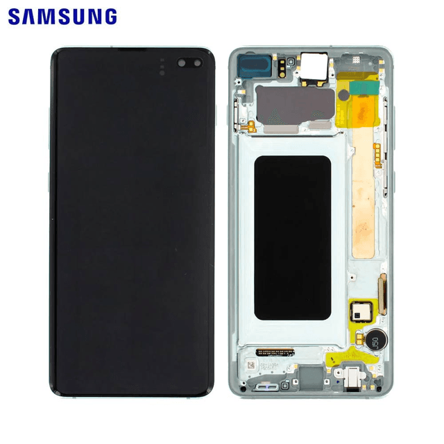 Ecran Tactile Original Samsung Galaxy S10 Plus G975 GH82-18834E GH82-18849E GH82-18857E Vert Prisme