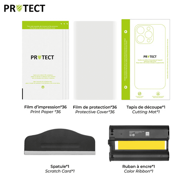 Kit Impression avec Films PROTECT pour Imprimante de Film Personnalisé pour Vitre Arrière (x36)