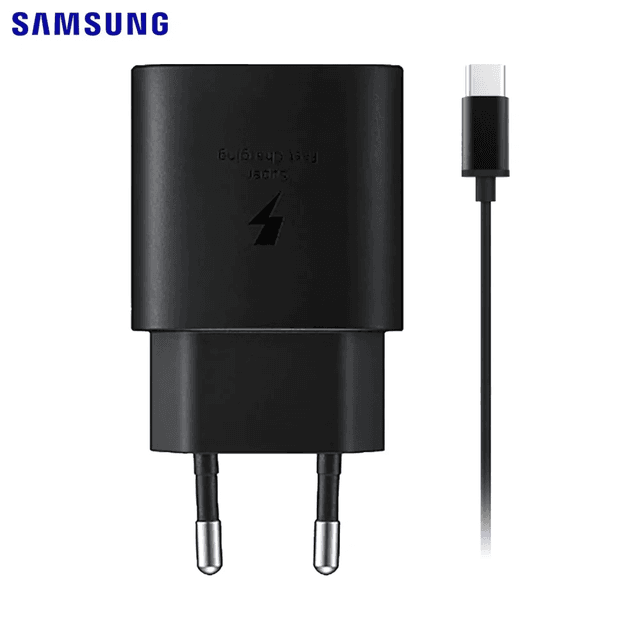 Chargeur Secteur Type-C Samsung 15W 2A avec Câble Type-C vers Type-C (1m) EP-T1510XBEGEU Noir