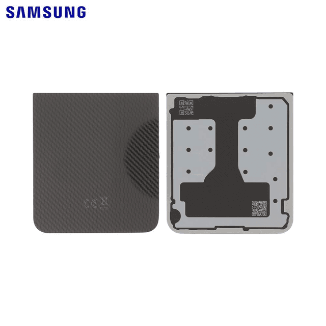 Cache Arrière Original Samsung Galaxy Z Flip 6 5G F741 GH82-35182E Noir Carbone