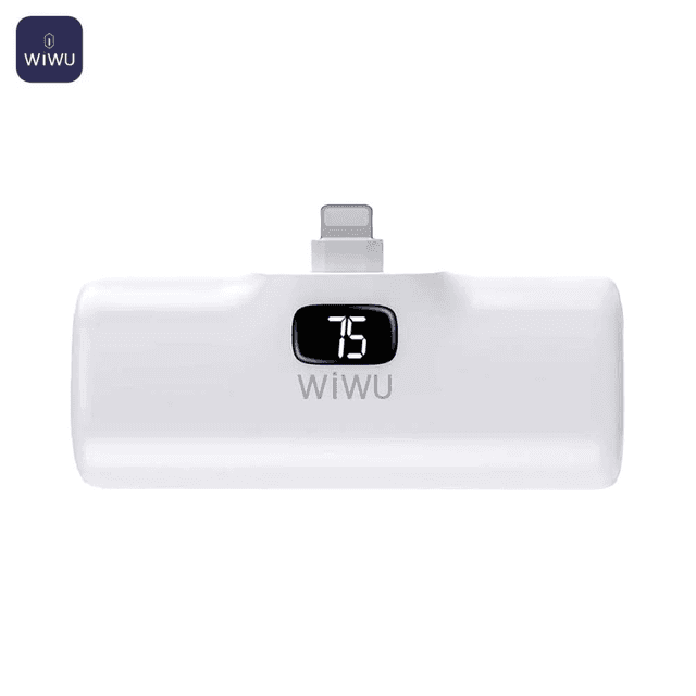 Batterie Externe Power Bank Wiwu Wi-P017-L Lightning 5000mAh Blanc