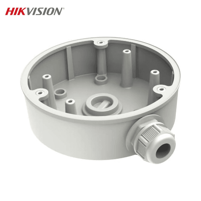 Boite de Jonction pour Caméra de Surveillance Hikvision Tourelle DS-1280ZJ-PT6 Blanc