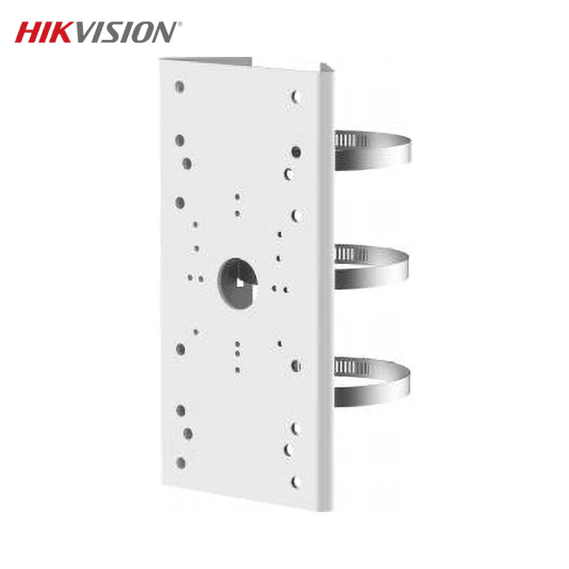 Support Poteau pour Caméra de Surveillance Hikvision Dome, Tourelle, Bullet & Mini Bullet DS-1275ZJ-SUS Blanc