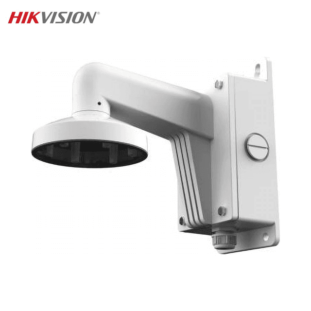 Support Mural pour Caméra de Surveillance Hikvision Dome DS-1273ZJ-140B avec Boite de Jonction Blanc