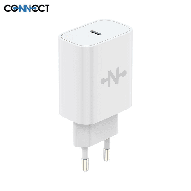 Chargeur Secteur Type-C CONNECT MC-CBC20W 20W Blanc