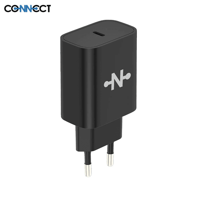 Chargeur Secteur Type-C CONNECT MC-CNC20W 20W Noir