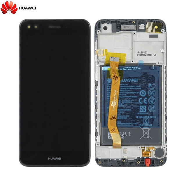 Bloc Écran Complet avec Châssis et Batterie Original Huawei P9 Lite Mini 02351TVA Noir