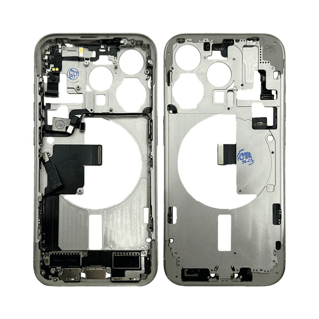 Chassis Intermediaire Original Pulled (PIEC) Apple iPhone 15 Pro Titane Blanc