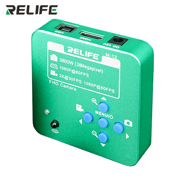 Caméra HD pour Microscope Trinoculaire Relife M-12 38MP HDMI