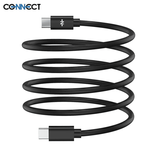Câble Data Type-C vers Type-C CONNECT 60W MC-CCN11 Magnétique (1m) Noir