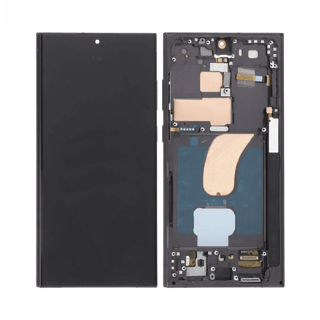Ecran Tactile Soft Oled avec Châssis Samsung Galaxy S23 Ultra 5G S918 Graphite