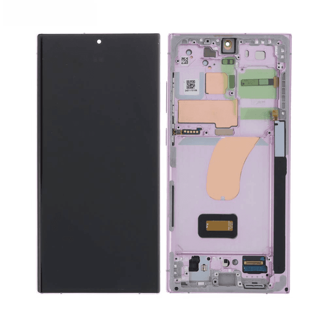 Ecran Tactile Soft Oled avec Châssis Samsung Galaxy S23 Ultra 5G S918 Lavander