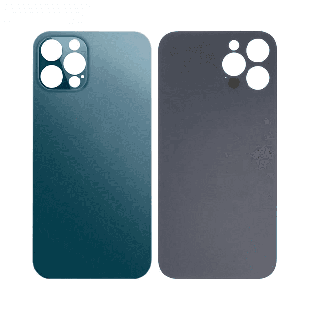 Vitre Arrière Apple iPhone 12 Pro Max (Laser LH) Bleu Pacifique