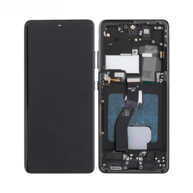 Ecran Tactile Oled avec Châssis Samsung Galaxy S21 Ultra 5G G998 Phantom Black