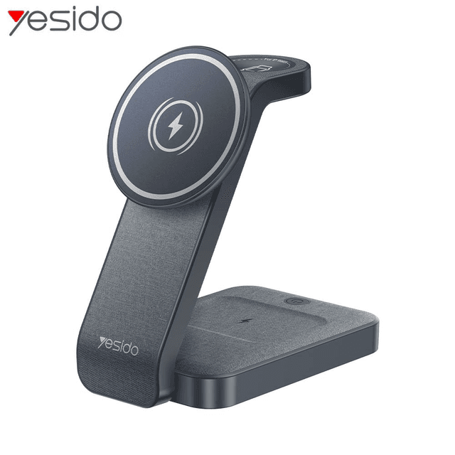 Station de Charge sans Fil Yesido DS26 4 en 1 Noir